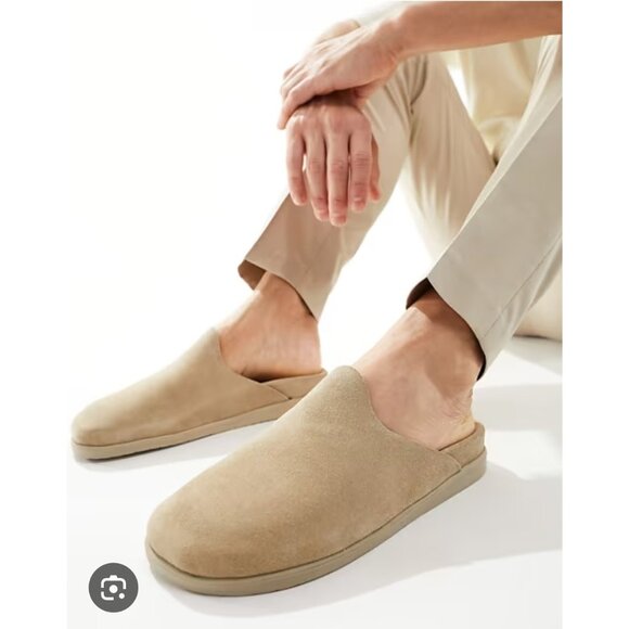 Vince Decker Mens Slip On Decker Suede Mules/ Camel / Size 11 / msrp $275 - Picture 4 of 13
